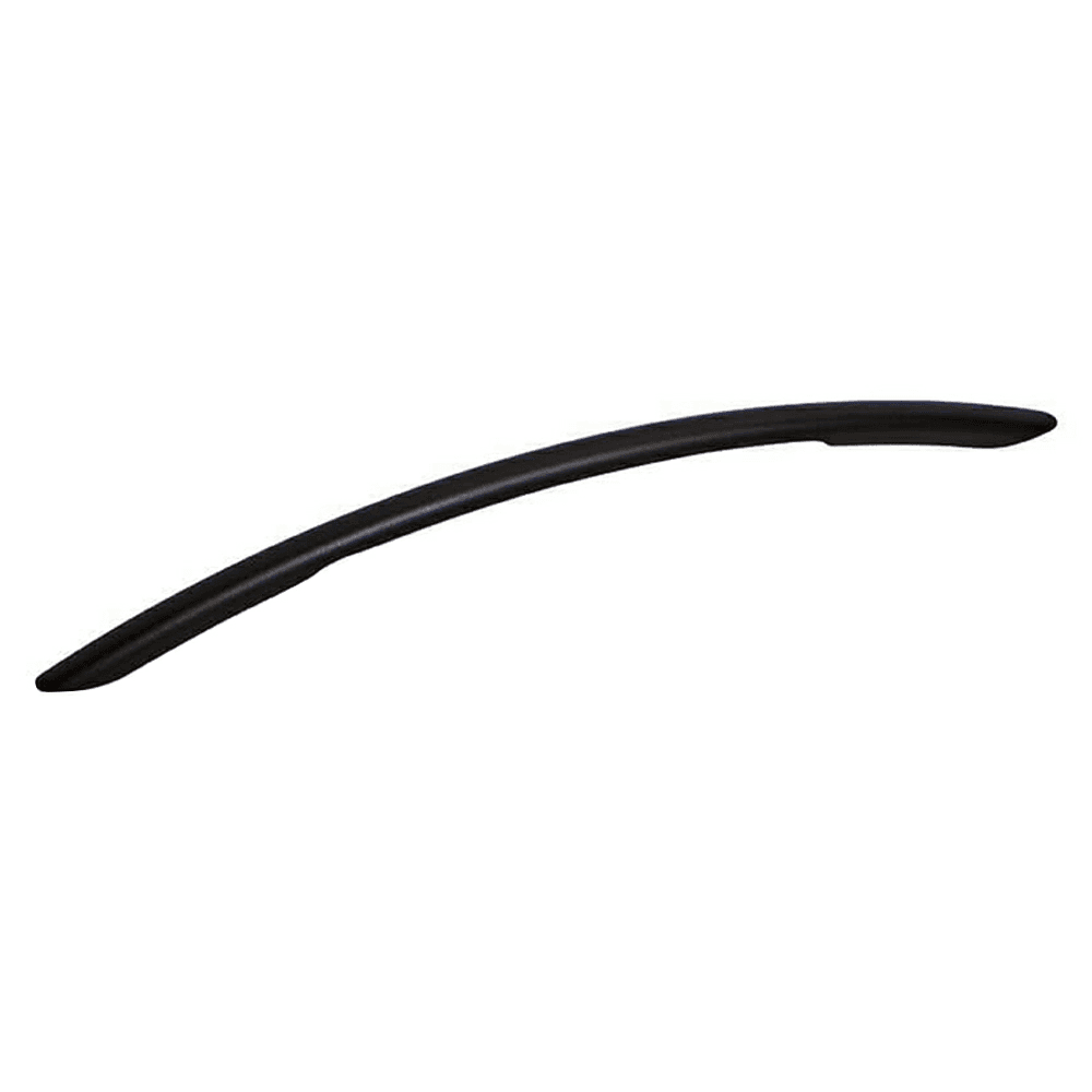 Sleek matte black bow drawer pull for all types of furniture