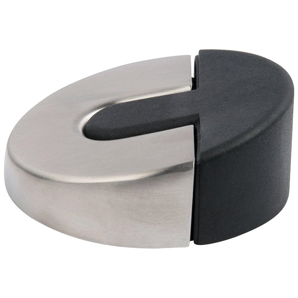 2-3/8" Diameter Door Stop, Satin Stainless Steel - Main Image