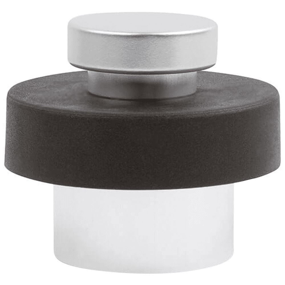 1-3/4" Diameter Door Stop, Satin Aluminum - Main Image