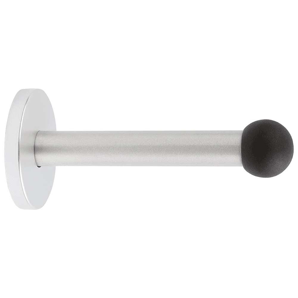 4-7/8" Projection Door Stop, Satin Aluminum - Main Image