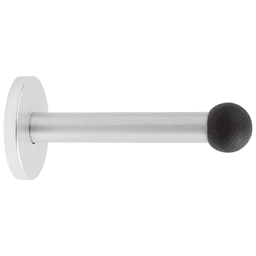 4-7/8" Projection Door Stop, Satin Aluminum - Main Image