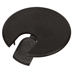 EDP2 Grommet Cap with Flip-TopAr Tab for Cord Slot in Matte Black by Doug Mockett And Company Inc