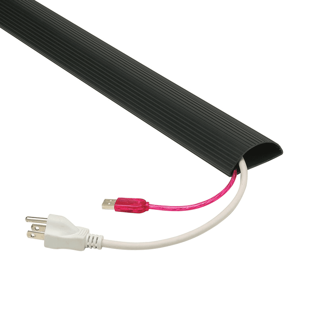Continuous Length Extruded Grommet Wire Manager - Invisible Hinge - Desk Wire Organizer