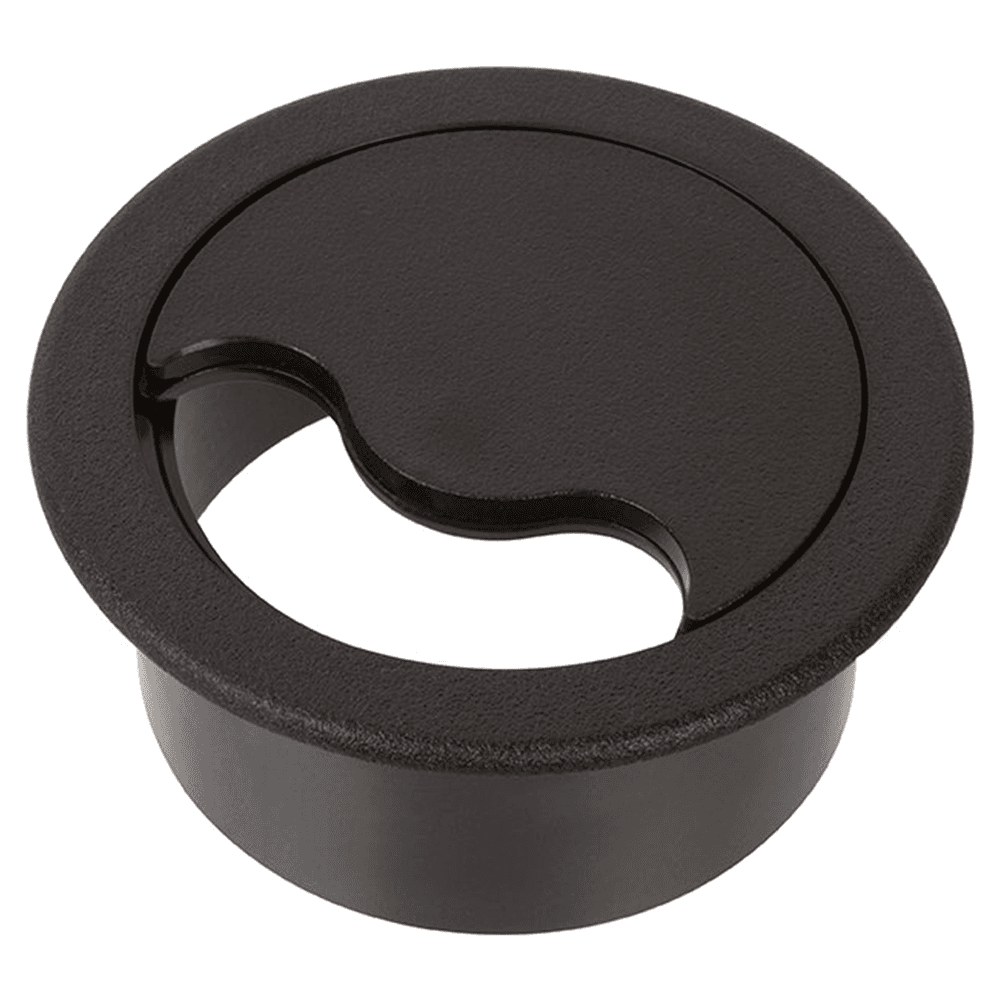 5-1/2" Floor Access Grommet in Black - Heavy Duty Floor Grommet for Cable Access