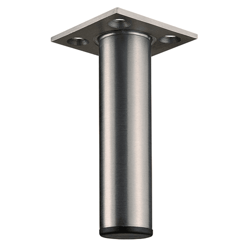 Satin Chrome Small Furniture Leg, 1" Diameter x 4" High - Doug Mockett And Company Inc