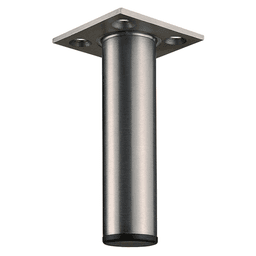 Satin Chrome Small Furniture Leg, 1" Diameter x 4" High - Doug Mockett And Company Inc