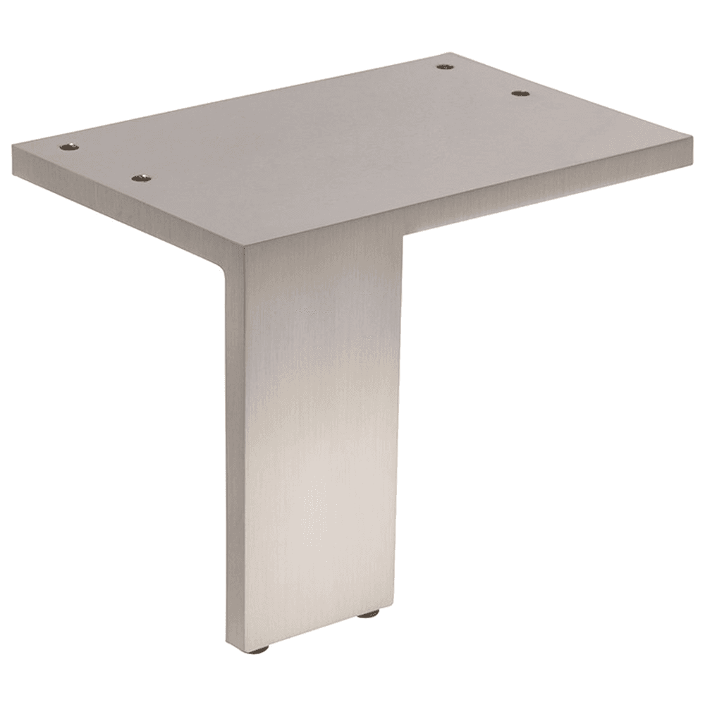 Wide Profile Doug Mockett Furniture Leg in Polished Chrome