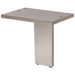Wide profile and narrow edge of the leg creates an interesting look from any angle
