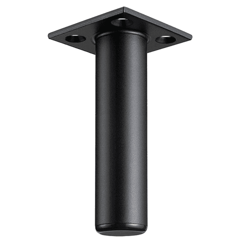 Doug Mockett Small Furniture Leg, Matte Black, 1" Diameter x 4" High