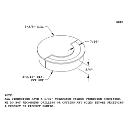 Satin Nickel 2-part grommet with happy face design by Doug Mockett And Company Inc