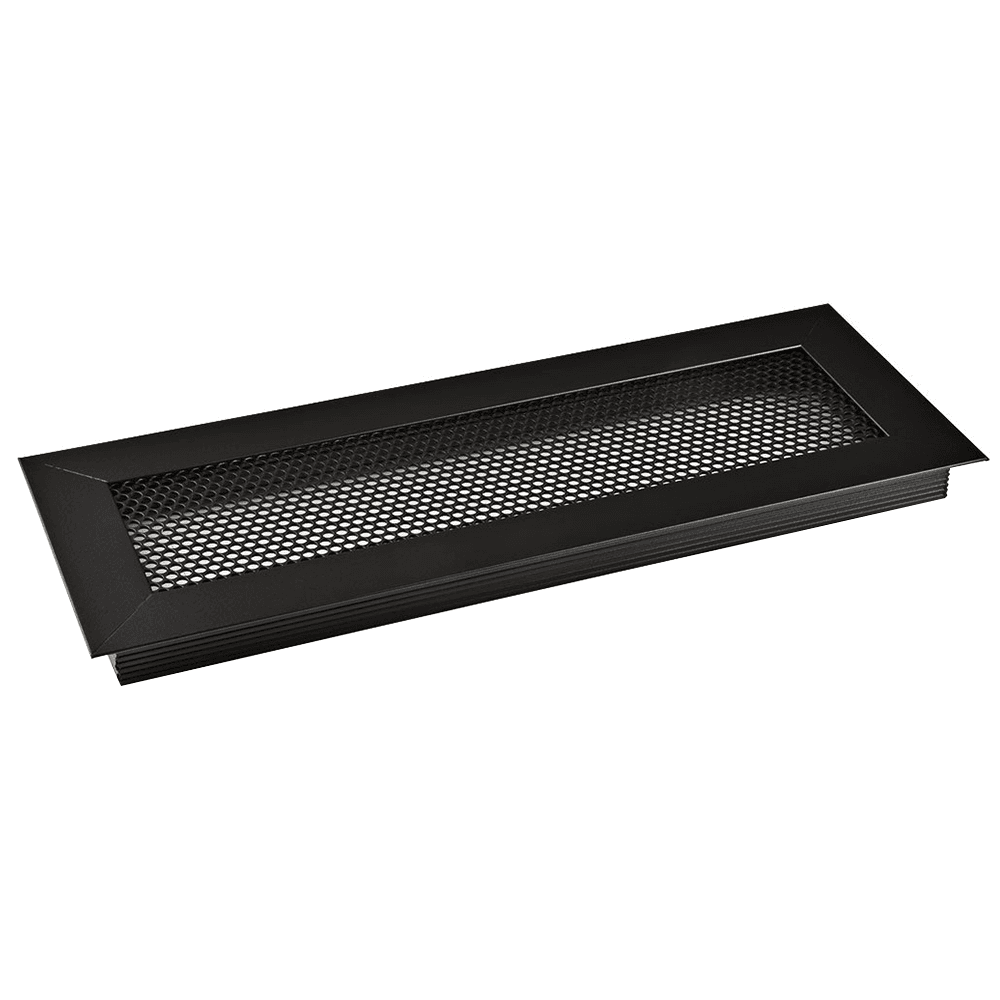 Air vent grille in matte black finish - 63% air pass-through - Doug Mockett And Company Inc