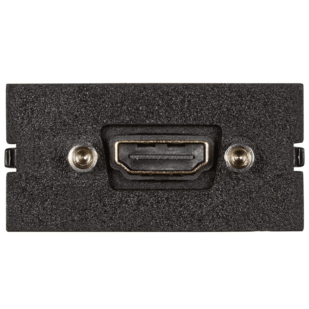 Female to Female Single HDMI Connector in Matte Black Finish