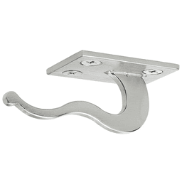 HK20 Purse Hook, Satin Stainless Steel under table