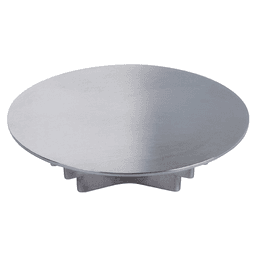 Satin Chrome Hover Desk Grommet with Wide Edged Cap