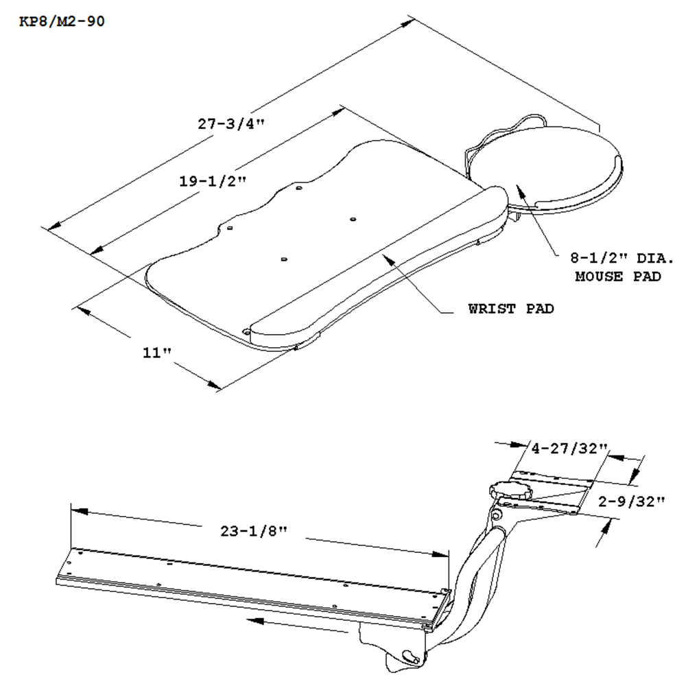 Slim design with soft gel pad for comfort and practicality