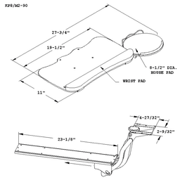 Slim design with soft gel pad for comfort and practicality