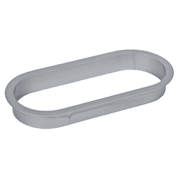 LO1 Grommet Liner in Metallic Silver for 6-1/2" Desk Hole