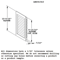 Cherry Wood Species Air Vent Grille - LWAVG/S10 - Beautiful and Functional - Doug Mockett And Company Inc