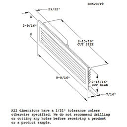 Stylish rectangular air vent grille for home or office by Doug Mockett And Company Inc