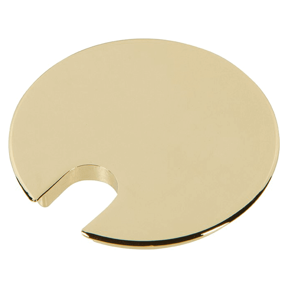 Polished Brass 3" Desk Grommet Cap for 2-3/4" Hole by Doug Mockett And Company Inc
