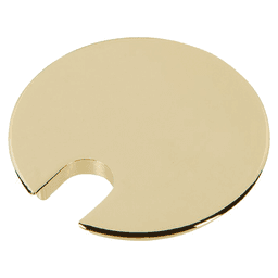 Polished Brass 3" Desk Grommet Cap for 2-3/4" Hole by Doug Mockett And Company Inc