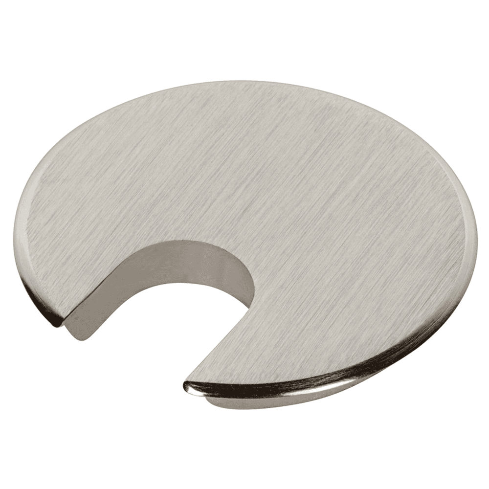 2" Satin Chrome Desk Grommet Cap for 1-3/4" Hole by Doug Mockett And Company Inc