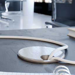 Solid Brass Grommets for Fine Conference Tables and Computer Stations by Doug Mockett And Company Inc