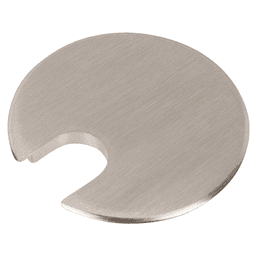 Satin Nickel 2-1/2" Desk Grommet Cap for 2-3/16" Hole