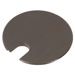 Solid brass grommet ideal for executive desks, credenzas, conference tables, and computer stations.