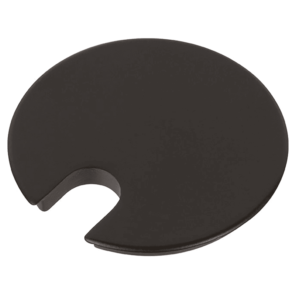 MM5 desk grommet cap in Matte Black for 2-3/4" hole, sold separately or as a set.