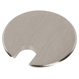Satin Nickel 2-5/8" Desk Grommet Cap for Executive Desks and Computer Stations