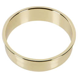 2-5/8" Desk Grommet Liner in Polished Brass for Fine Executive Desks and Credenzas