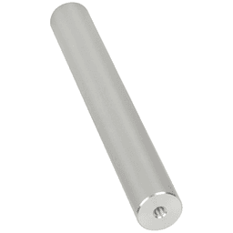 MPB 10" Aluminum Stand-Off Barrel with Satin Aluminum Finish and Low Profile Cap