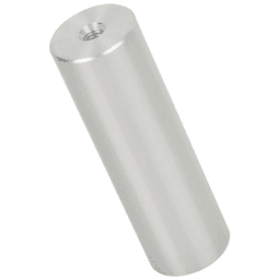 Satin aluminum finish MPB 4" stand-off barrel with low profile cap for cleaner look