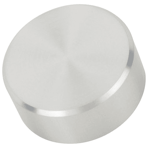 MPB10 Aluminum Stand-Off Cap - Popular 1-1/4" diameter with satin aluminum finish for versatile use.