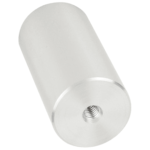 1-1/2" x 3" Aluminum Stand-Off Barrel in Satin Aluminum Finish by Doug Mockett And Company Inc