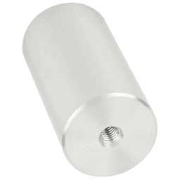1-1/2" x 3" Aluminum Stand-Off Barrel in Satin Aluminum Finish by Doug Mockett And Company Inc