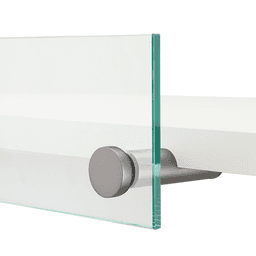 Crystallite Chrome Finish Panel Support for a Hidden Computer Screen