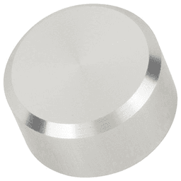 Satin aluminum finish 5/8" MPB7 stand-off cap