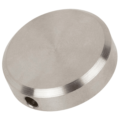 Satin stainless steel finish stand-off cap ideal for various applications