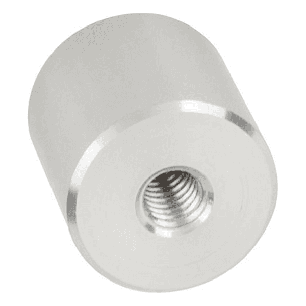 MPB9 Stand-Off Barrel - 1" x 1" - Satin Aluminum Finish - Doug Mockett And Company Inc