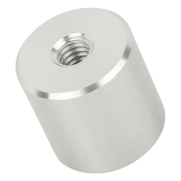 Satin Aluminum Finish Stand-Off Barrel - 1" x 1" - Doug Mockett And Company Inc