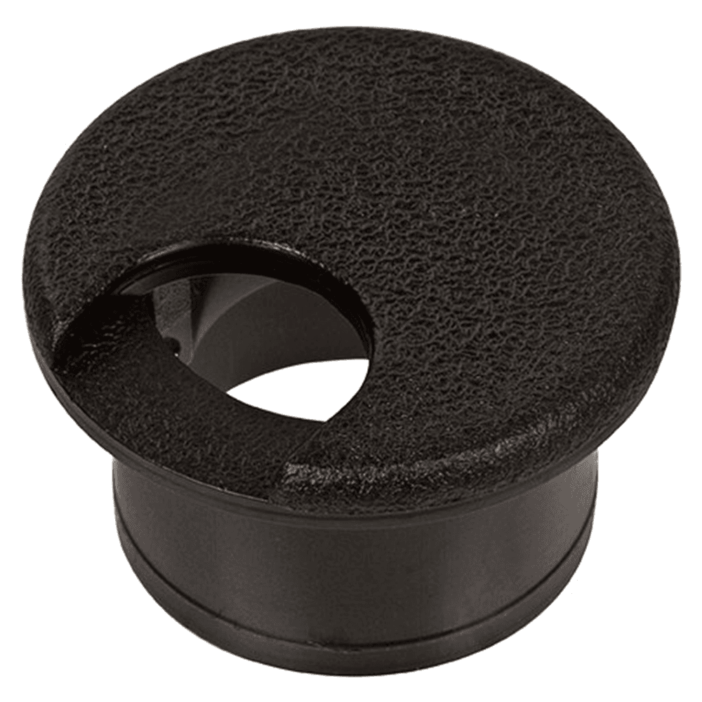 Doug Mockett 1-5/16" Matte Black Grommet Cap and Liner Set for 1" Hole - Image 1