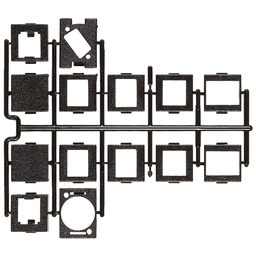 Black PCS Unloaded Data Insert Tree for UL Listed Lucent, Allen Tel, Amp, Panduit Mini-Com, Krone, Hubbell, Ortronics and Blank Inserts