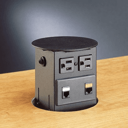 Round Cap Power Grommet in Satin Stainless Steel - Doug Mockett And Company Inc