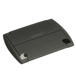 Charcoal Mica Power and Data Grommet with 2 Outlets and 2 Cat5e Jacks