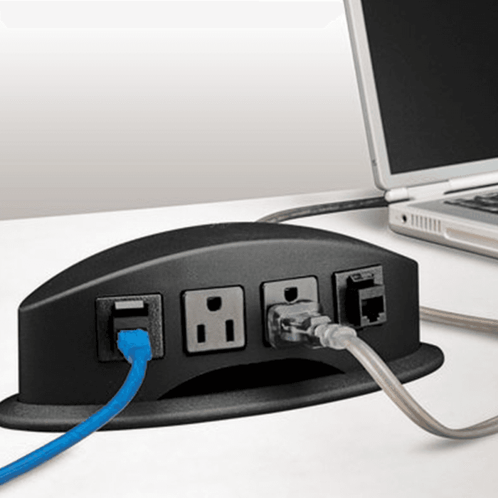 Versatile PCS26 with 2 power outlets and 2 Cat5e data jacks