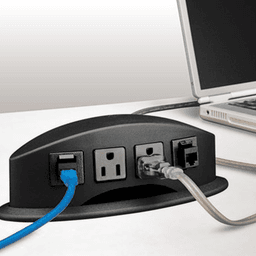 Versatile PCS26 with 2 power outlets and 2 Cat5e data jacks