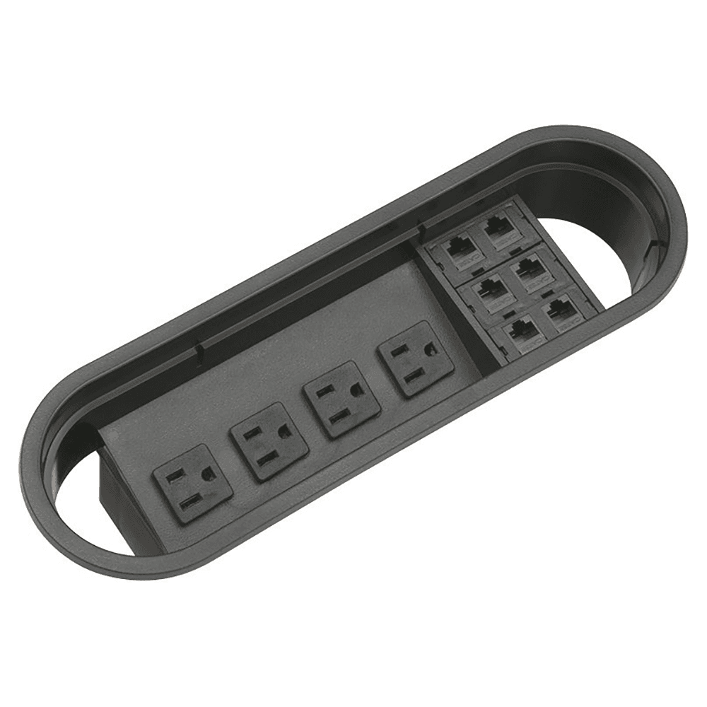 4 Power Outlet & 6 Category 5e Data Jacks - Doug Mockett And Company Inc