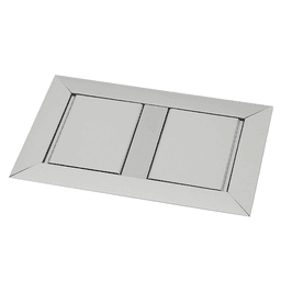 Small Dual Pop-Up Power Grommet with Electrical Outlets and Data Ports on Both Sides